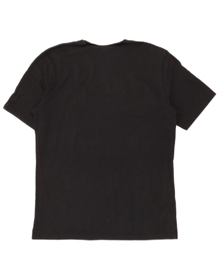 T-shirt grafica da uomo Converse Top in cotone nero medio