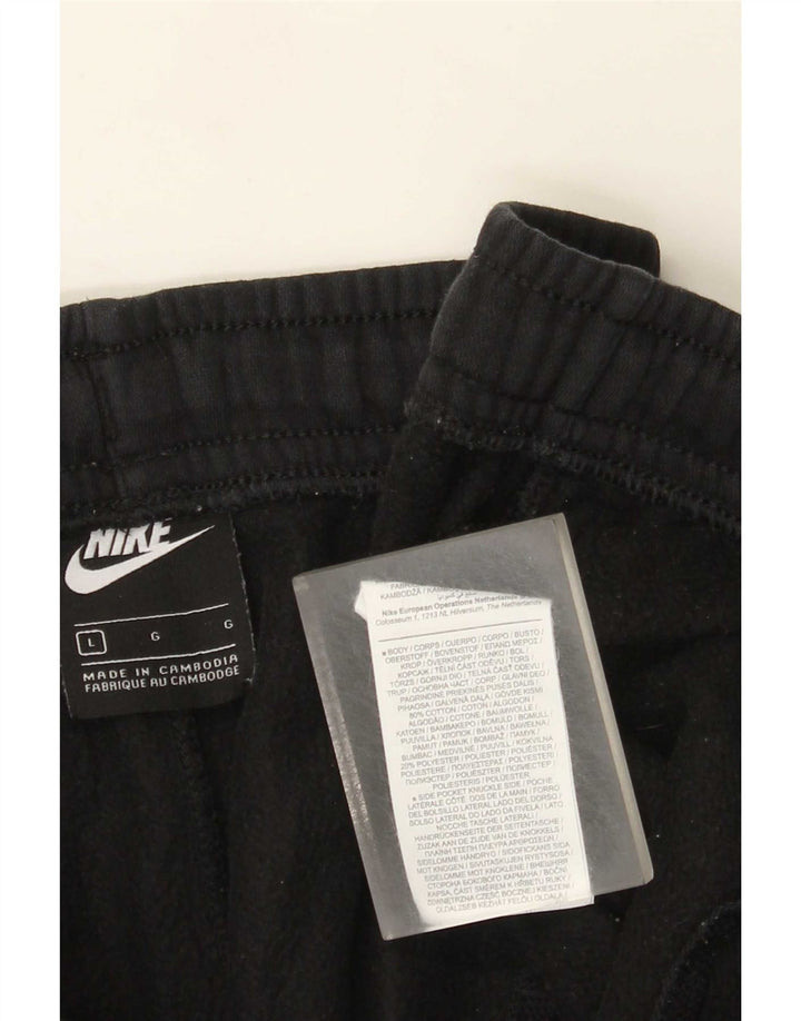 Pantaloni da tuta da uomo Nike Joggers grandi in cotone nero