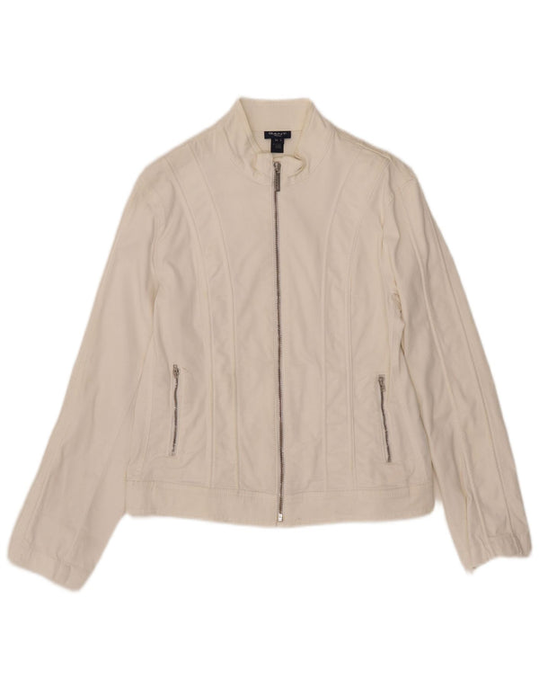 Giubbotto bomber da donna Gant UK 12 cotone bianco medio