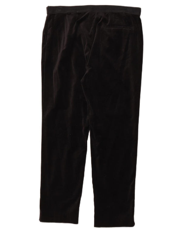Pantaloni chino dritti da donna Marks & Spencer UK 14 Large W34 L27 Neri