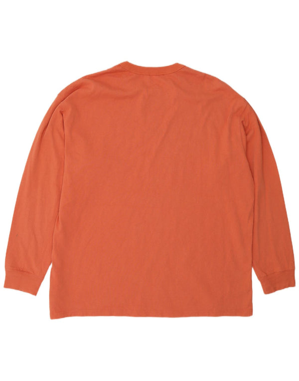 Top Nike da uomo a vestibilità ampia a maniche lunghe XL in cotone arancione