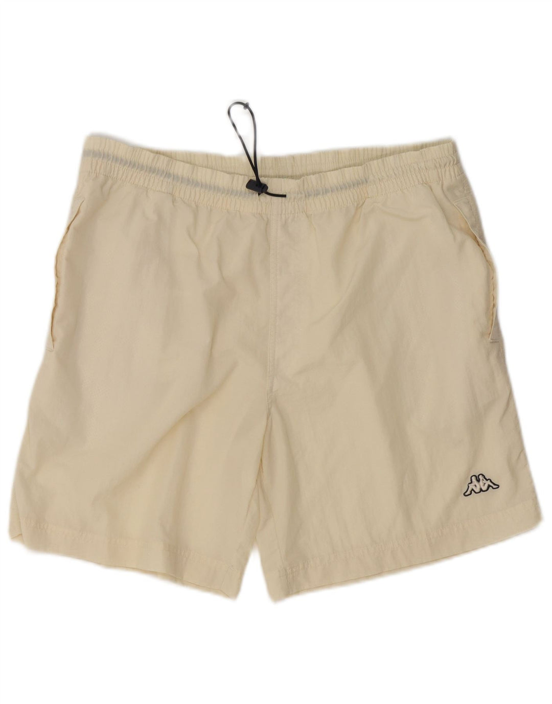 Pantaloncini da bagno da uomo KAPPA grandi in poliammide bianco sporco