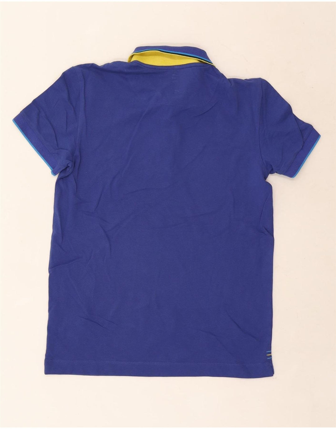 Polo Uomo Gas Small In Cotone Rigato Blu