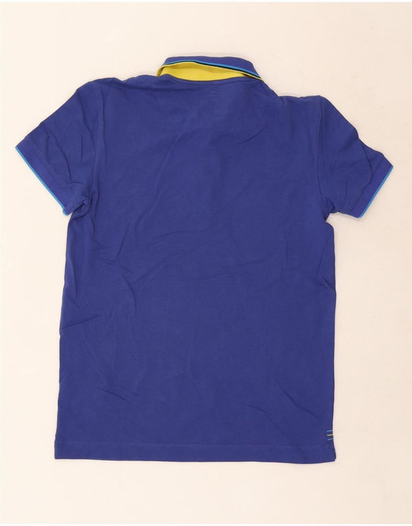 Polo Uomo Gas Small In Cotone Rigato Blu