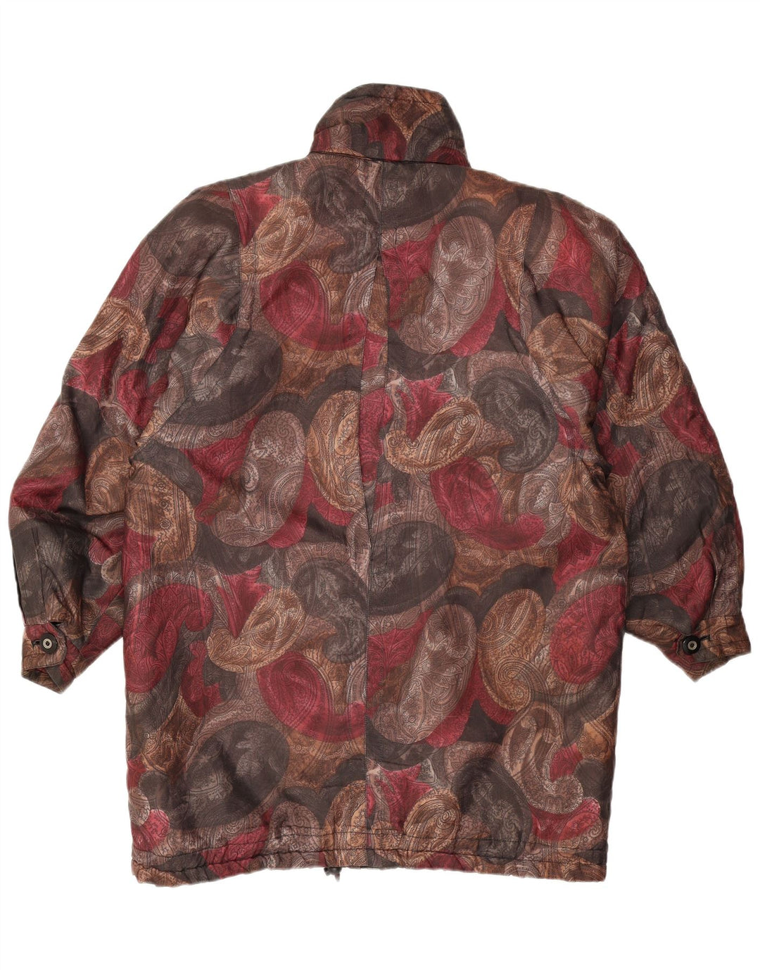 Cappotto giacca a vento da donna VINTAGE EU 36/38 Piccolo Paisley multicolore