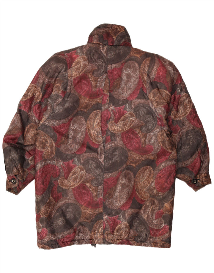 Cappotto giacca a vento da donna VINTAGE EU 36/38 Piccolo Paisley multicolore