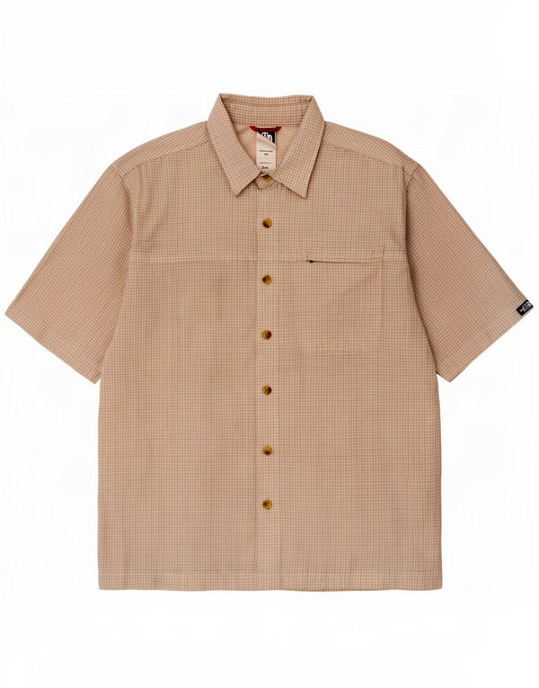 Camicia a maniche corte da uomo The North Face Small Beige Check Modal