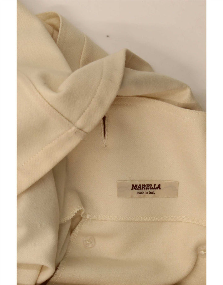 Giacca blazer doppiopetto da donna Marella UK 14 grande beige