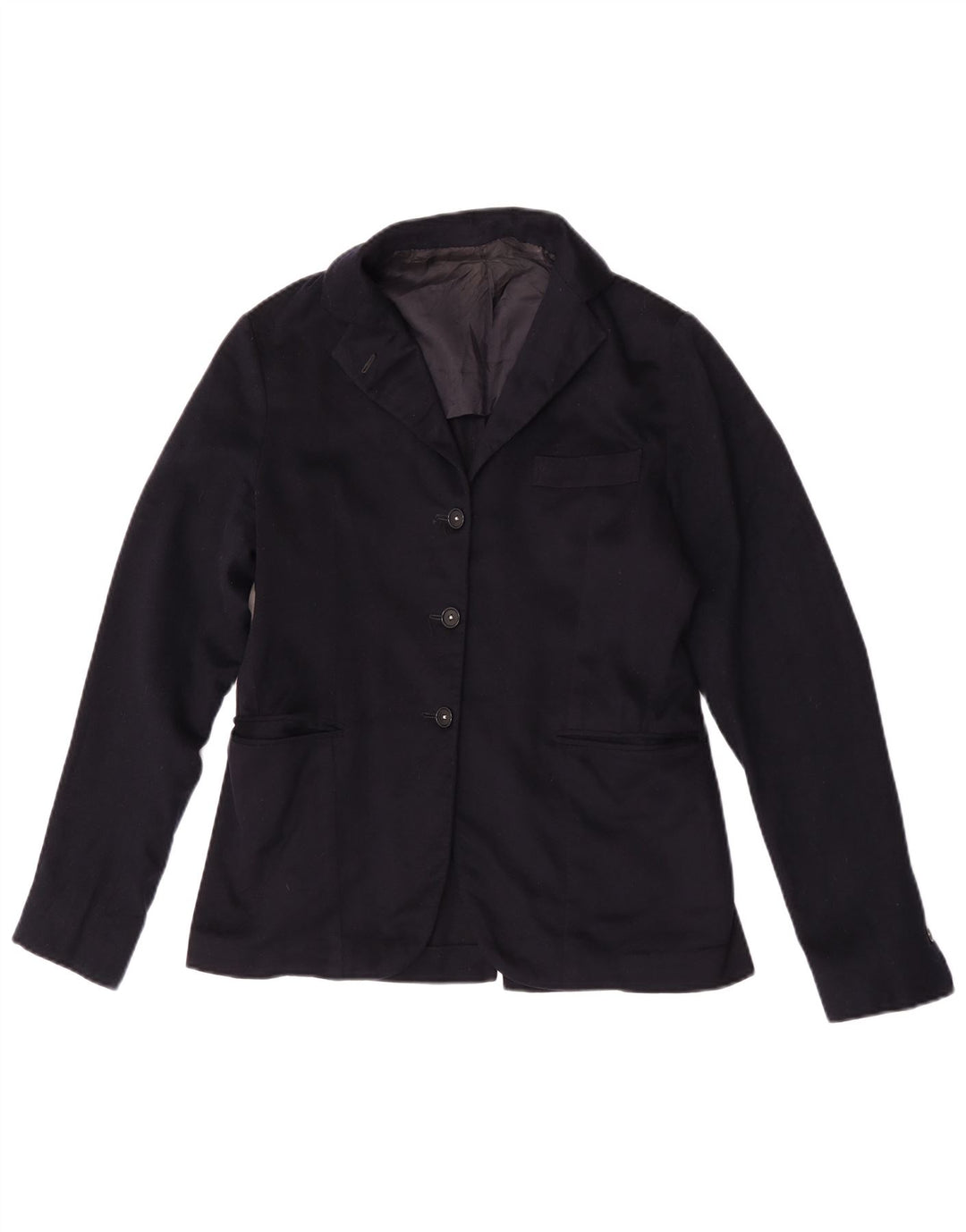 Giacca blazer da donna Sartoria Giuseppe Postiglione UK 12 medio blu navy