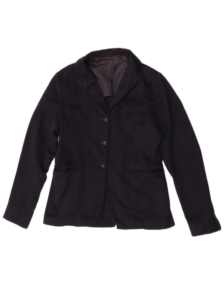 Giacca blazer da donna Sartoria Giuseppe Postiglione UK 12 medio blu navy