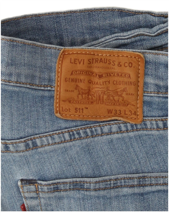 LEVI'S Jeans da uomo 511 slim W33 L34 cotone blu