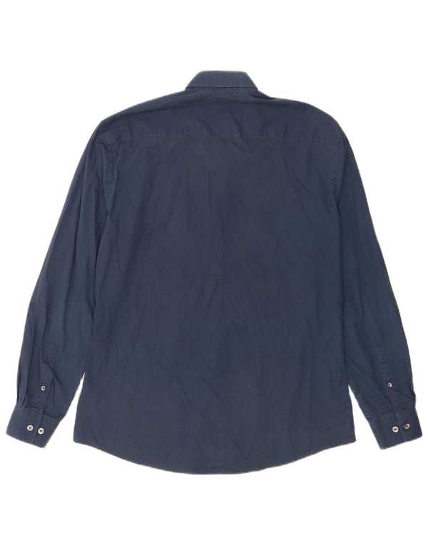Camicia da uomo French Connection grande in cotone blu navy