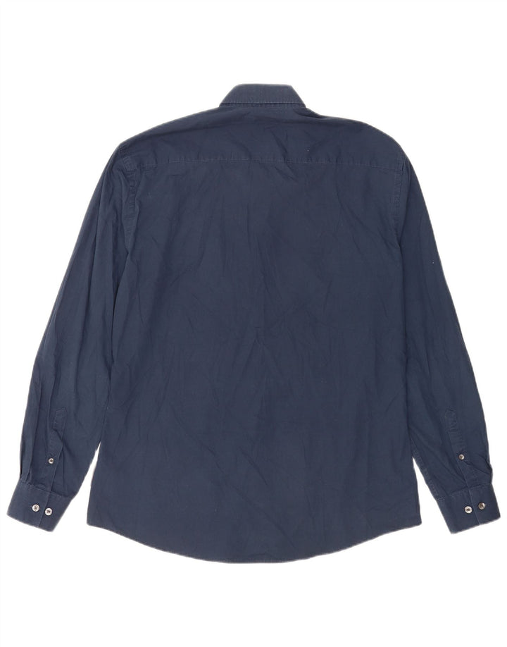 Camicia da uomo French Connection grande in cotone blu navy