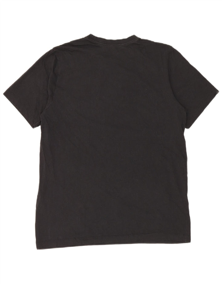 T-shirt grafica da uomo NIKE Top grande in cotone nero
