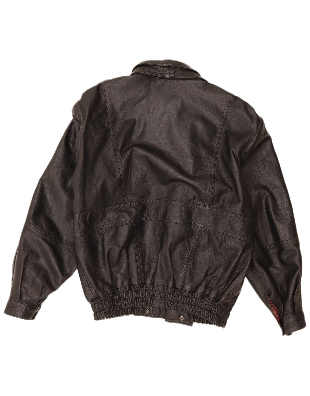 Giacca in pelle vintage da uomo UK 36 piccola nera