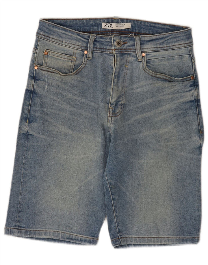 Pantaloncini di jeans da uomo Zara EU 38 piccoli W30 cotone blu