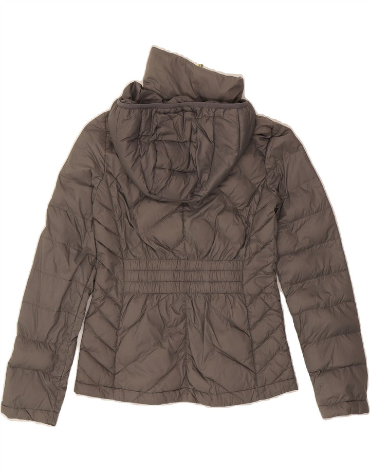 MICHAEL KORS Womens Hooded Padded Jacket UK 6 XS Grey Nylon Vintage Michael Kors and Second-Hand Michael Kors from Messina Hembry 