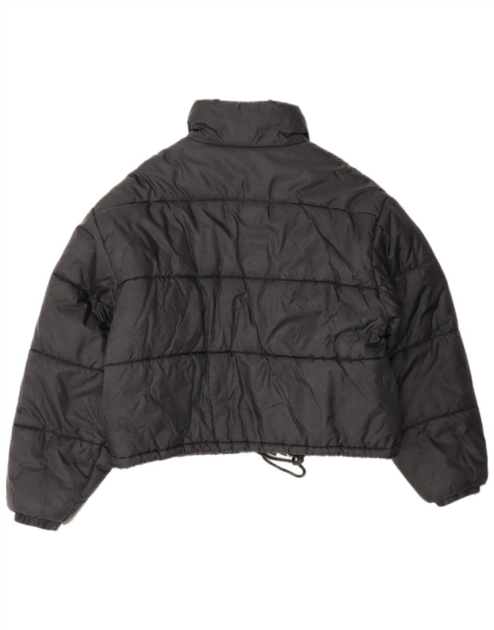 Giacca imbottita oversize corta da donna Sisley UK 14 media nera in poliammide