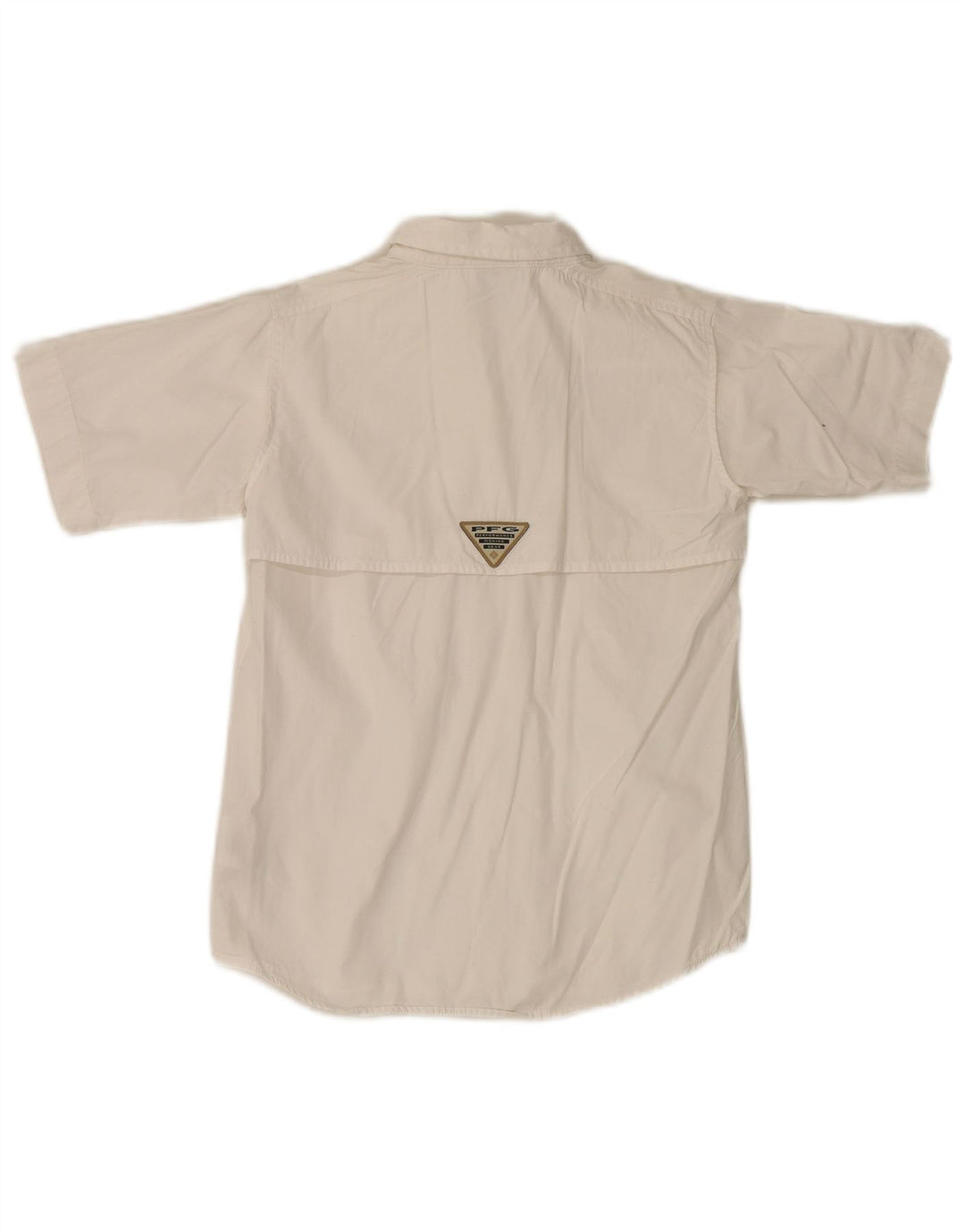 Camicia a maniche corte Columbia da bambino 6-7 anni in cotone bianco