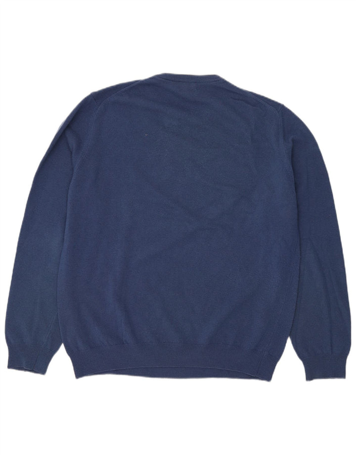 Maglione maglione girocollo da uomo Henry Cottons 2XL lana blu