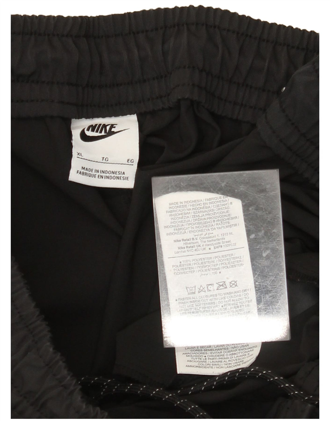Pantaloni da tuta da uomo NIKE XL poliestere nero