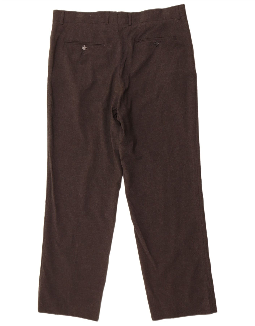 Pantaloni da abito dritti da uomo Zara EU 46 XL W36 L29 Poliestere grigio