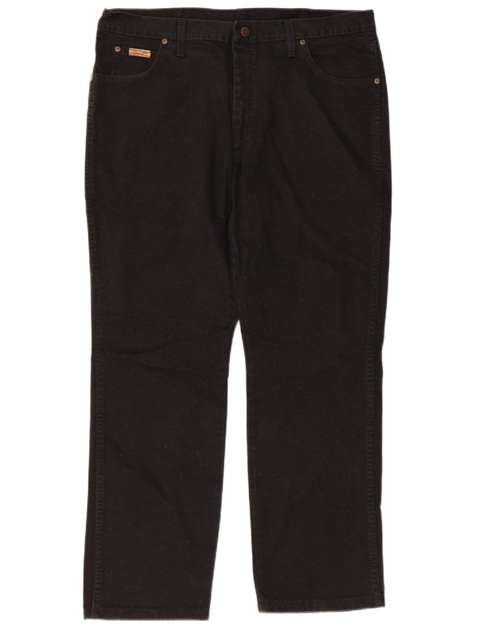 Jeans dritti da uomo Texas WRANGLER W40 L30 cotone nero