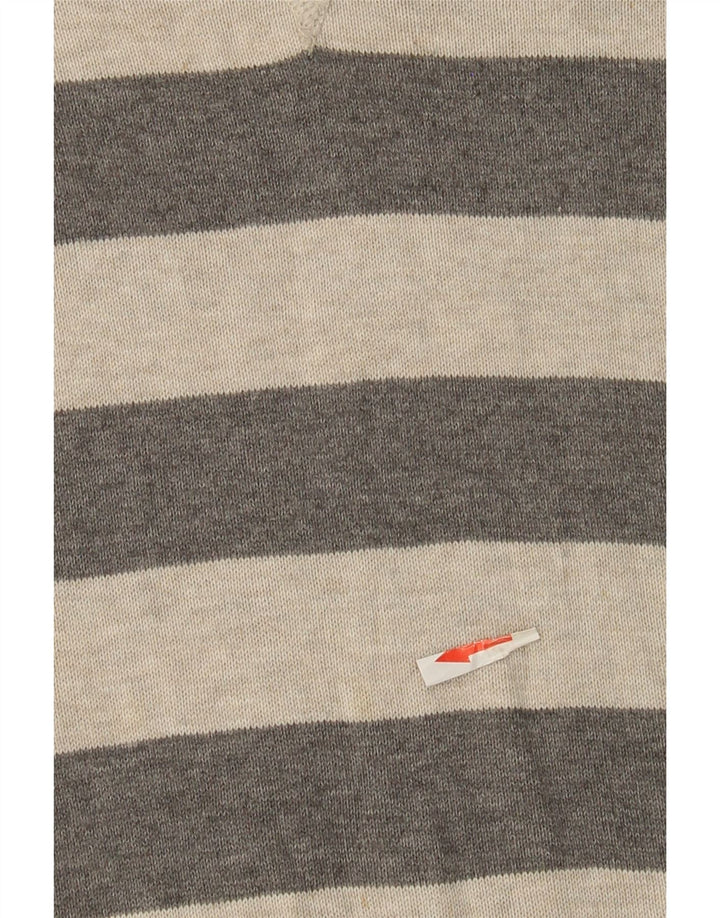 Maglione maglione girocollo da uomo Timberland in cotone a righe grigio medio