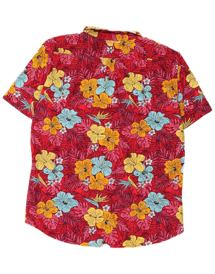 Camicia a maniche corte da uomo Levi's XL in cotone floreale multicolore