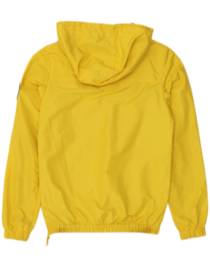 Giacca anorak con cappuccio grafico da donna ELLESI UK 14 poliestere giallo medio