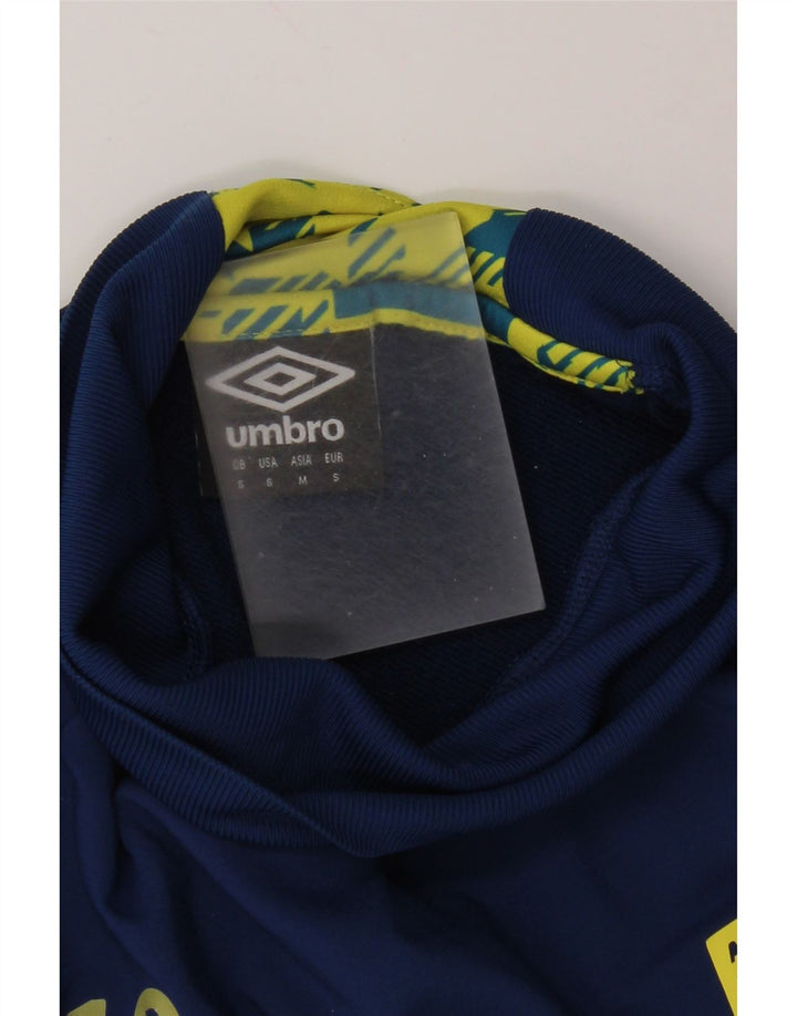 Top grafico da uomo Umbro a maniche lunghe piccolo blu navy