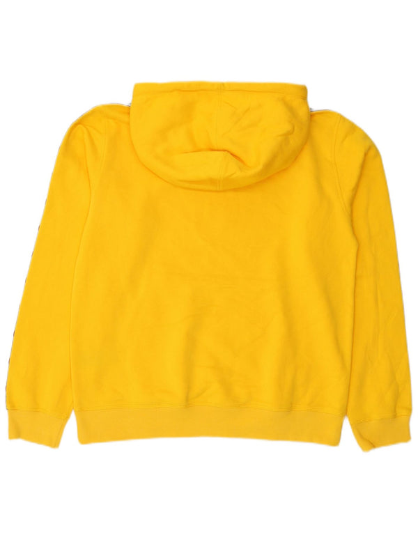 Felpa con cappuccio grafica da uomo Champion, grande, cotone color block giallo
