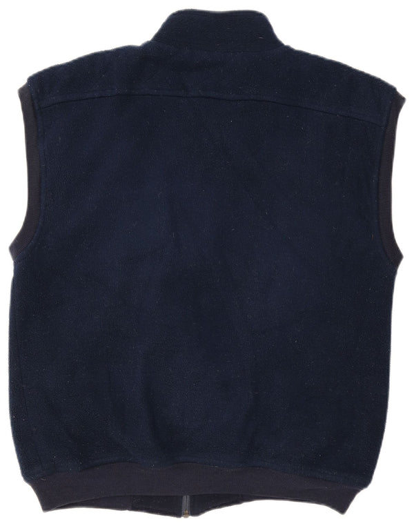 Gilet in pile da uomo Conte of Florence UK 40 Large Blu Navy