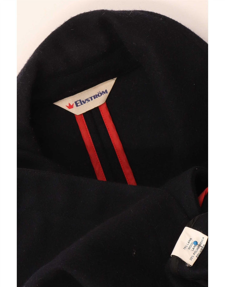 Cappotto da marinaio da uomo Elvstrom UK 42 XL Lana blu navy