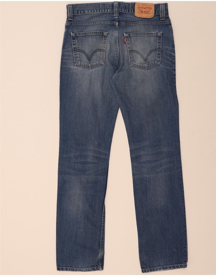 Jeans Levi's Uomo 511 Slim Distressed W33 L34 Cotone Blu