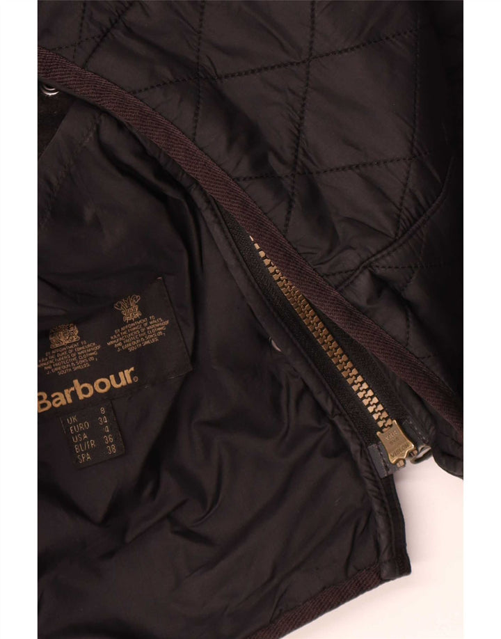 Giacca trapuntata da donna Barbour UK 8 piccola nera