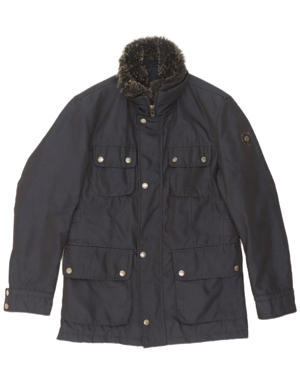 Giacca utility da uomo Wampum UK 38 poliestere blu navy medio