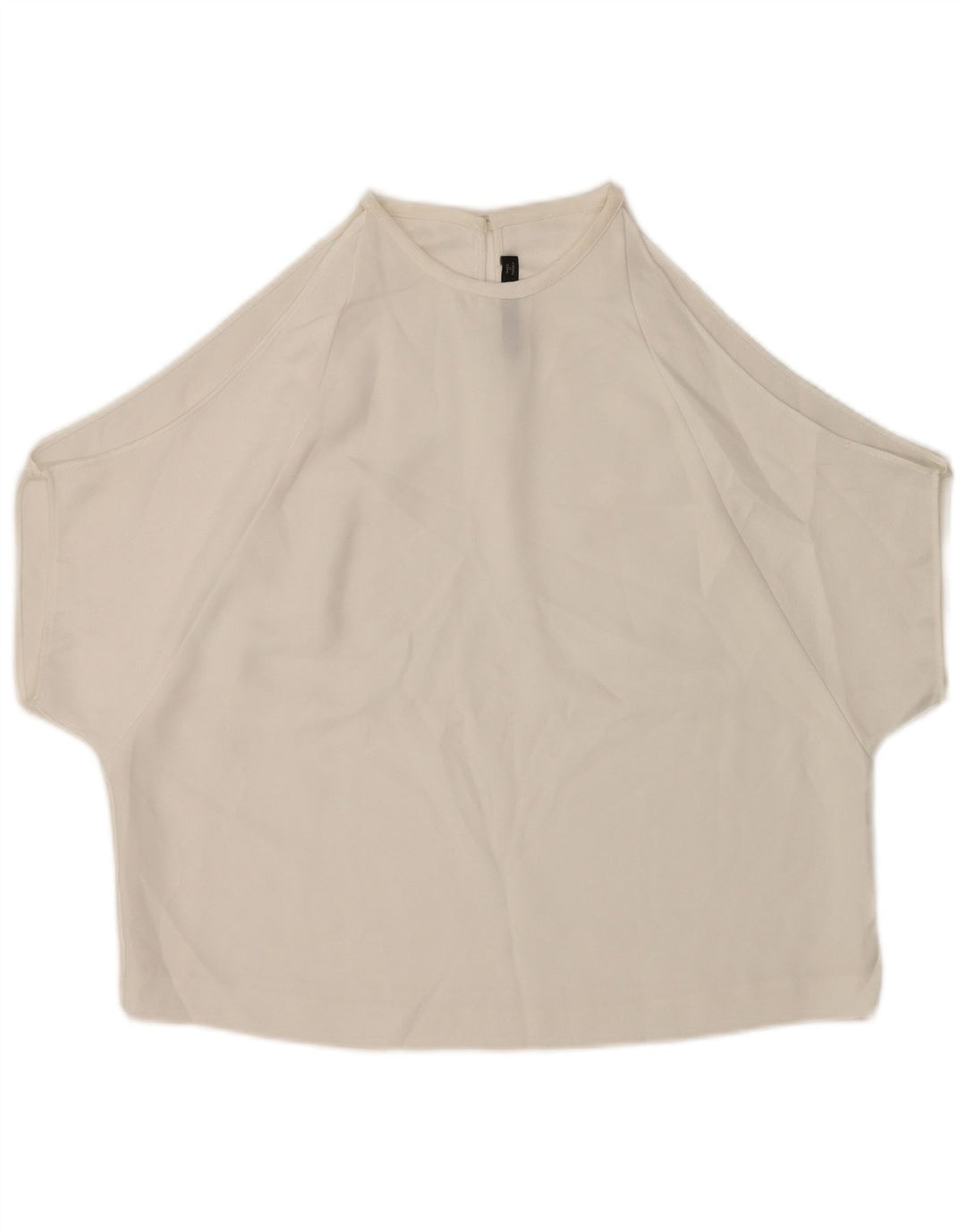 Top Zara da donna con spalle scoperte, camicetta UK 14, bianco medio