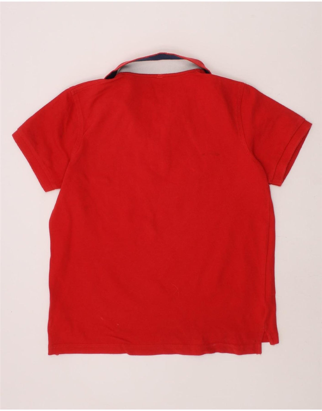 SUN68 Boys Polo Shirt 7-8 Years Red Floral Cotton Vintage Sun68 and Second-Hand Sun68 from Messina Hembry 