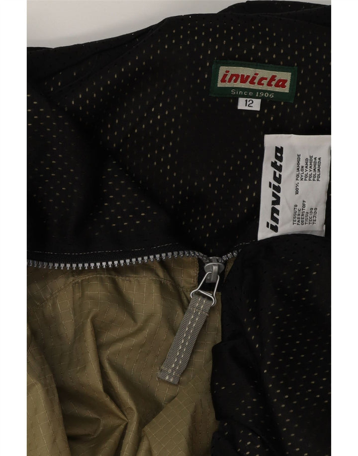 Giacca antipioggia oversize con cappuccio da donna Invicta UK 12 Medium Khaki Gingham