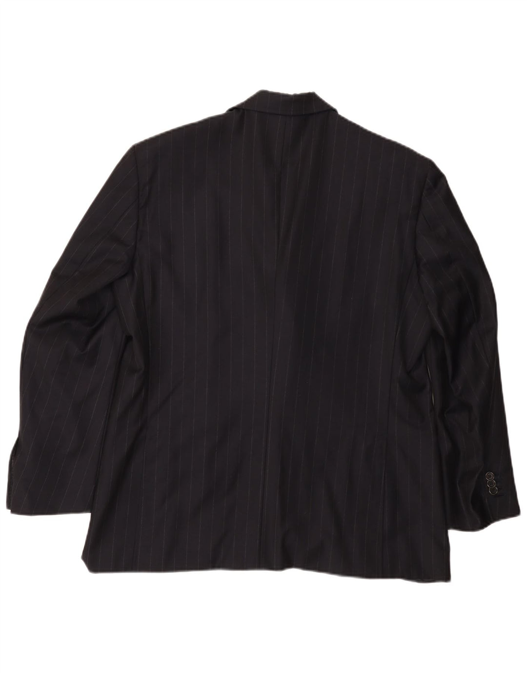 Giacca blazer da uomo a 3 bottoni TASMANIAN UK 38 gessato medio blu navy