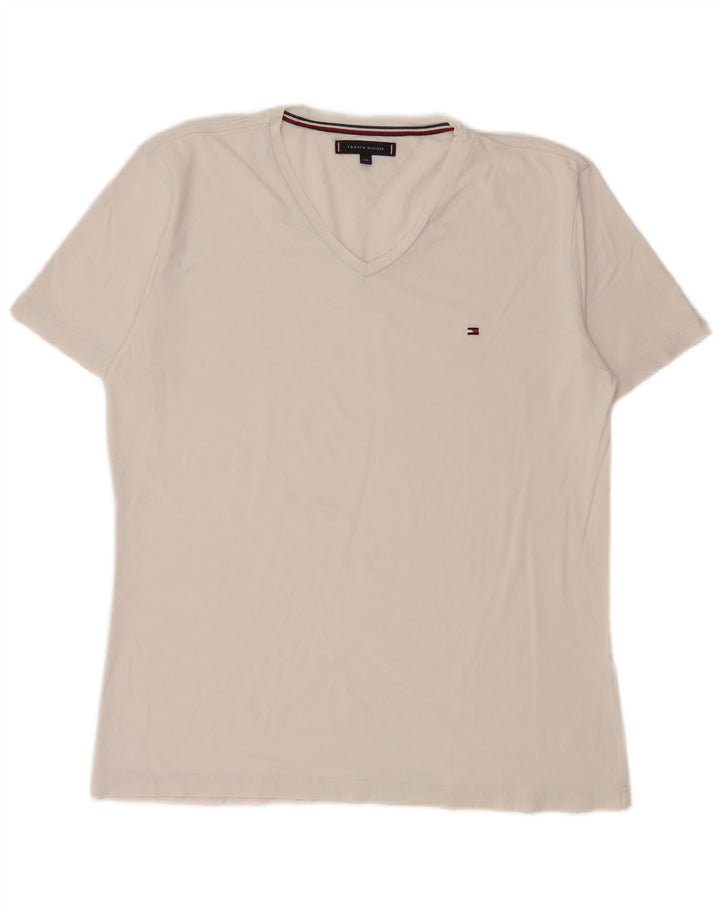 Maglietta da uomo Tommy Hilfiger Top 2XL bianca