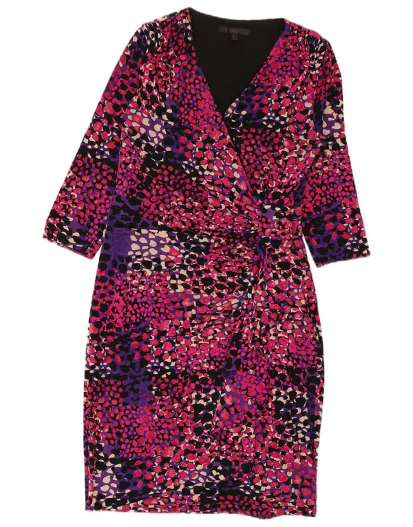 Abito tubino con maniche a 3/4 da donna Coast UK 12 medio multicolore maculato