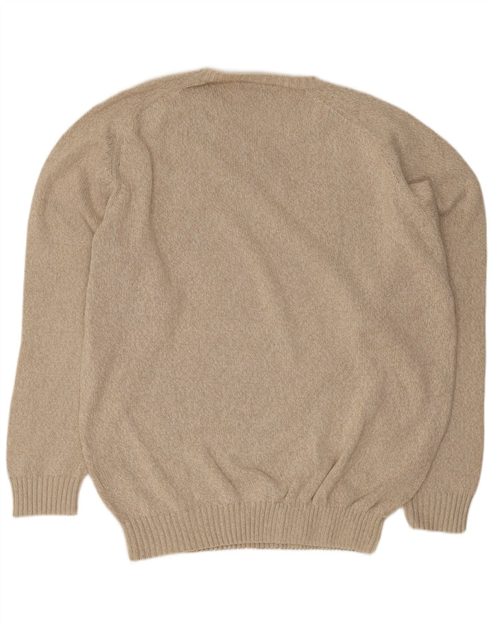 Maglione Kappa da uomo con scollo a V 3XL Beige screziato