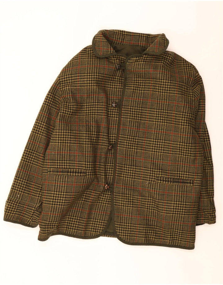 Giacca reversibile da uomo Burberrys UK 40 grande cotone kaki