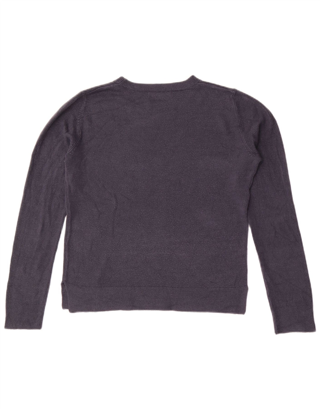 Maglione maglione girocollo da donna Marks & Spencer UK 10 piccolo blu navy
