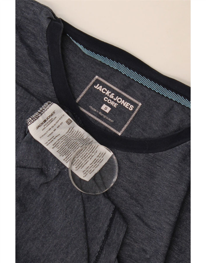 T-shirt da uomo Jack & Jones Top Small in cotone blu navy