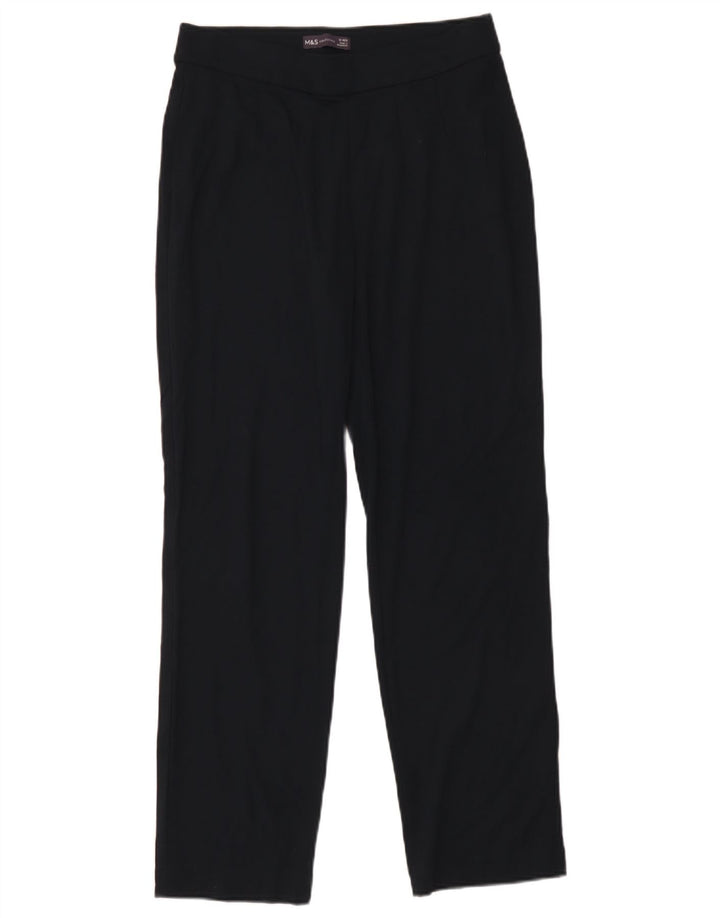 Pantaloni da tuta da donna Marks & Spencer UK 12 Viscosa medio blu navy
