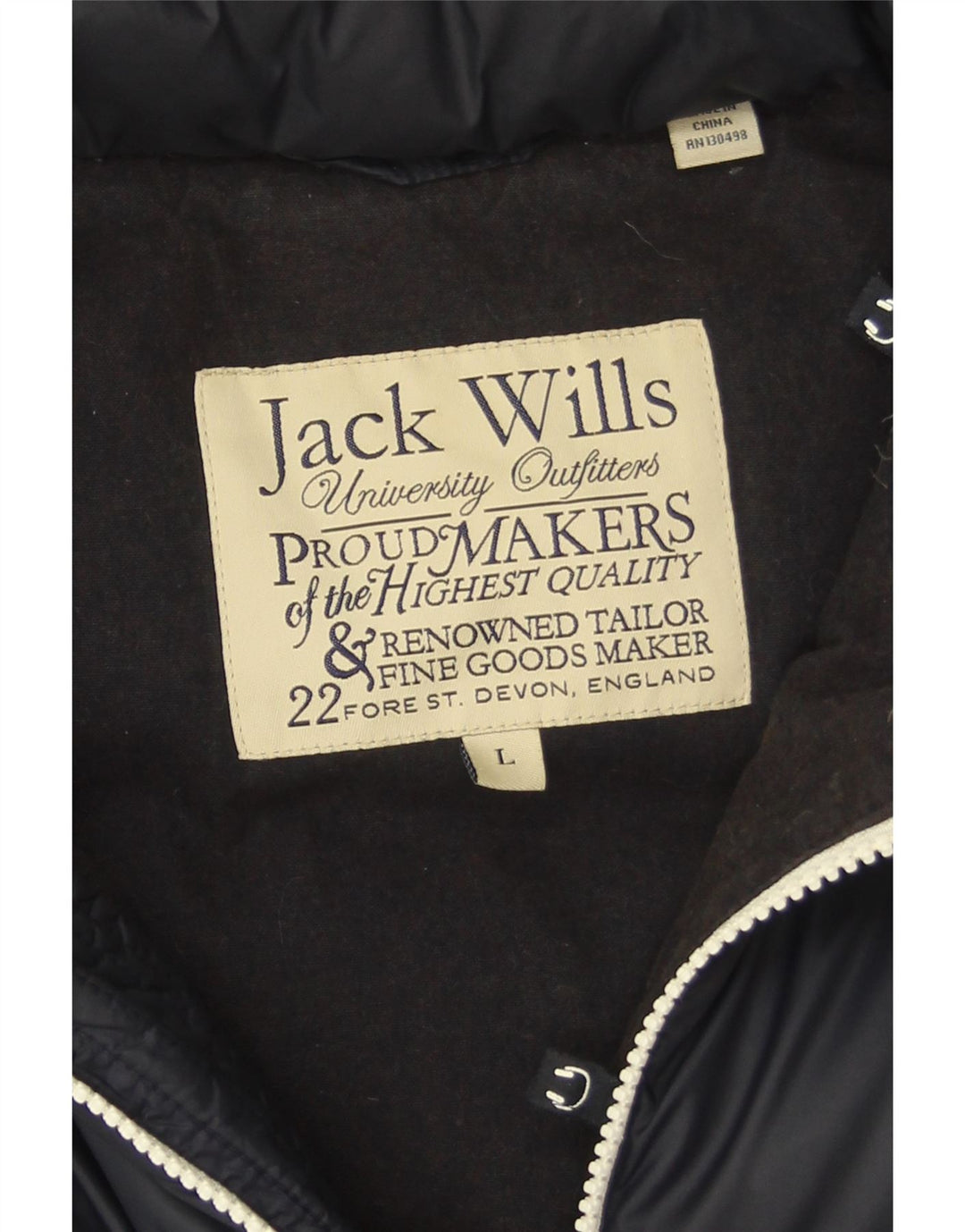 Gilet imbottito da uomo Jack Wills UK 40 grande blu navy