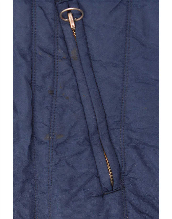 Giacca bomber con cappuccio da uomo Diesel UK 42 XL nylon blu